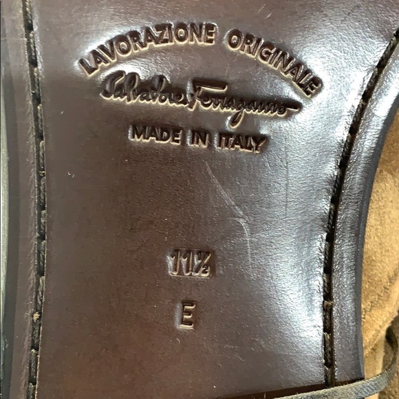 Salvatore Ferragamo 11.5E suede brown - Picture 6 of 7